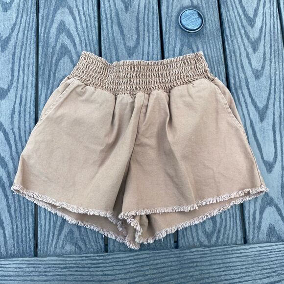 Wild Fable Size extra small brown waffle pull on shorts - Picture 1 of 5